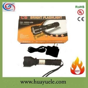 High Brightness Rechargeable LED Flashlight