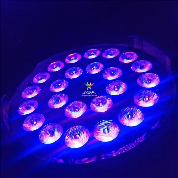 DMX 24PCS 18W 6in1 Rgbaw UV LED PAR 64 Light Disco Stage DJ Lighting