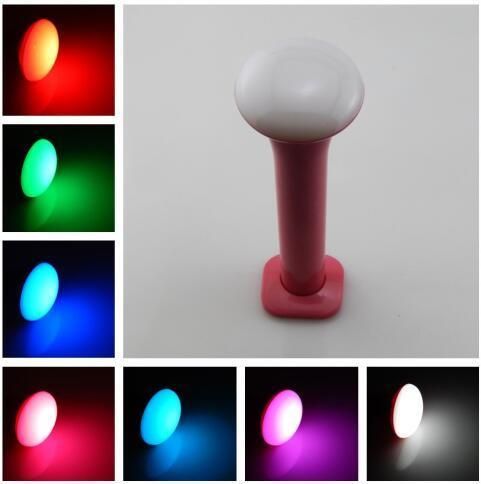 Multi-Function Color Changeable by Music Control Sos Lamp USB Rechargeable LED Flashlight