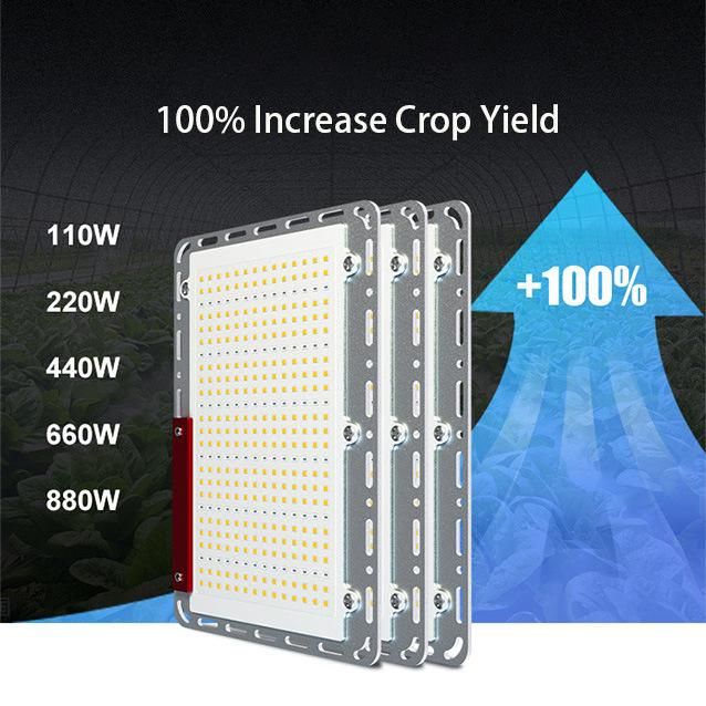 High Quality Extensible High Ppf Lm301b Full Spectrum 110W 220W 440W 660W 880W Samsung Plate Indoor Hydroponic Greenhouse Plant Growing Panel LED Grow Light