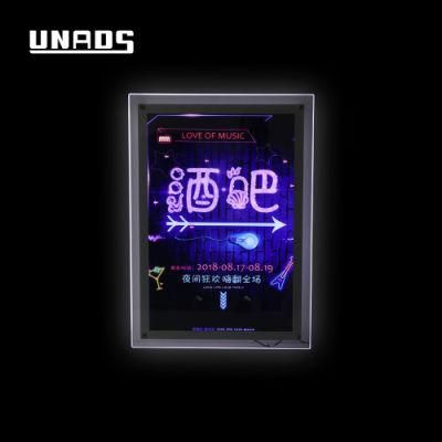 Advertising Indoor Wall-Mounted Crystal RGB Sign Acrylic Panel LED Light Box