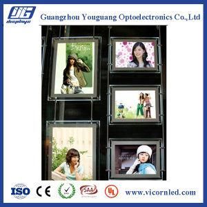 Double Side Clear Acrylic Crystal LED Light Box-CRD