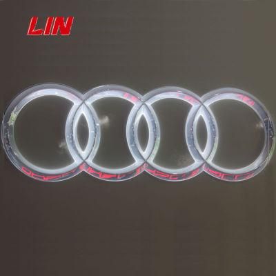 LED Light Car Logo Signs with Waterproof Plastic Letters Back