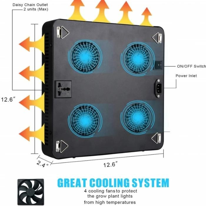 3 Years Warranty Daisy Chain Plant 2000W LED Grow Light