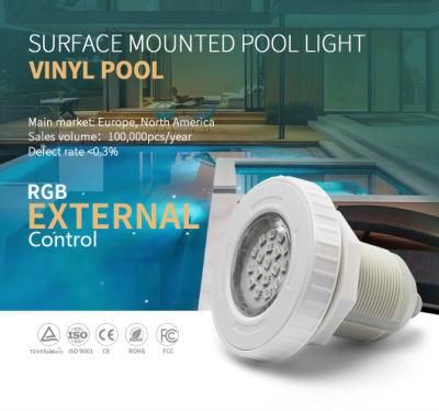 3W 12V IP68 Mini Round SPA Vinyl Pool Lamp 3W RGB Swimming Pool Lights LED Underwater