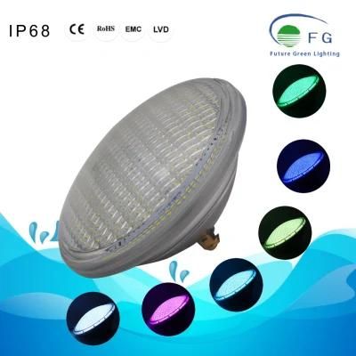 IP68 AC12V PAR56 Thicker Glass 24W 3332PC 2835SMD RGB Switch Controlled LED Underwater Swimming Pool Bulb Light Lamp