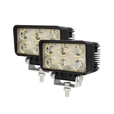 4.3 Inch 18W 6PCS Epistar LED Work Driving Lights for Auto 4wdoffraod Truck Fog Lamp