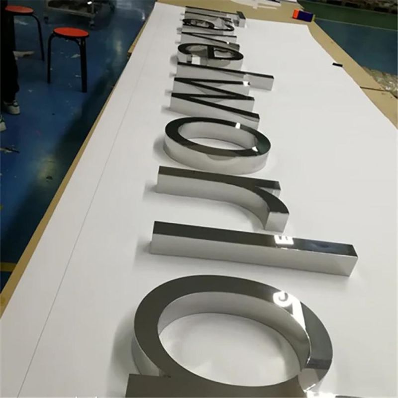 Free Design Signs Customize 3D LED Letter Signs Stainless Steel Back Lit Outdoor Letter LED Signs