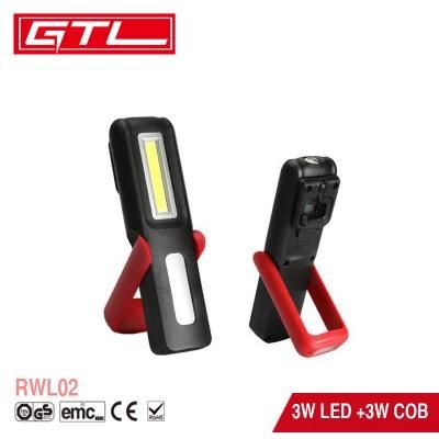 Portable Inspection Lamp USB Rechargeable Multifunction COB LED Work Light Torch Light with Magnetic Stand and Hook