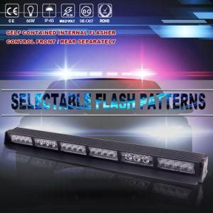 Best Price Micro 19&quot; Tir 66W LED Mini Red and Blue Light Bar for Police Car Traffic