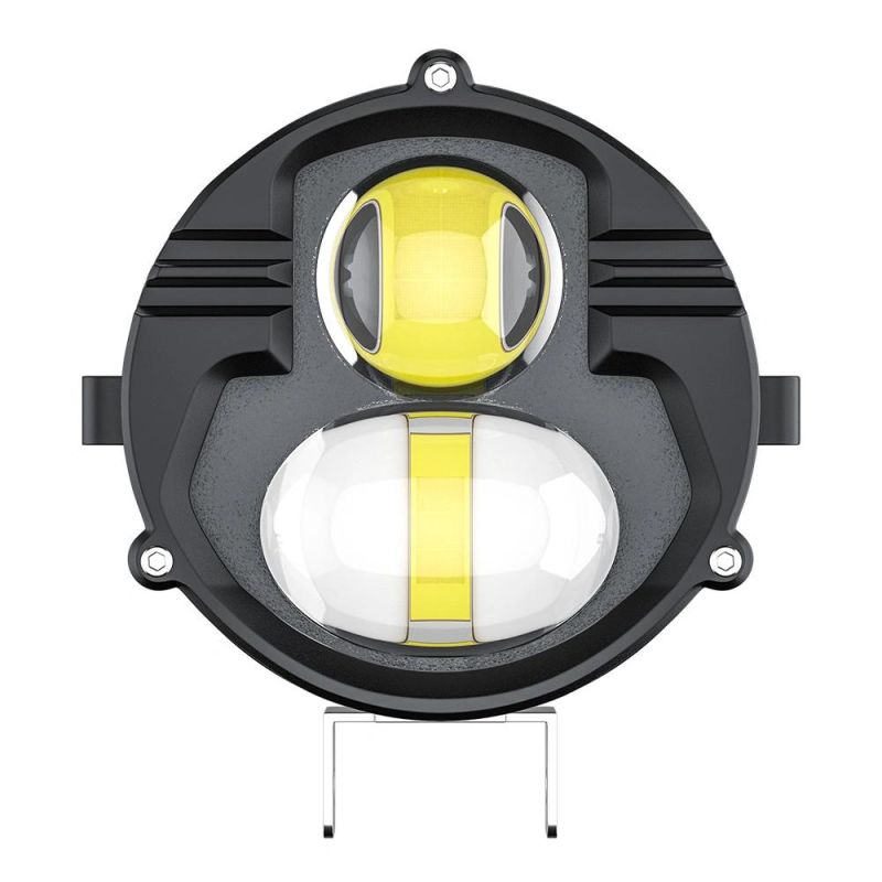 Dxz Motorcycle Headlights Headlamp 6500K/4300K Light Flashing Mode Spotlight Double Color Driving Fog Lamps for Vehicle/off-Road /ATV/Car