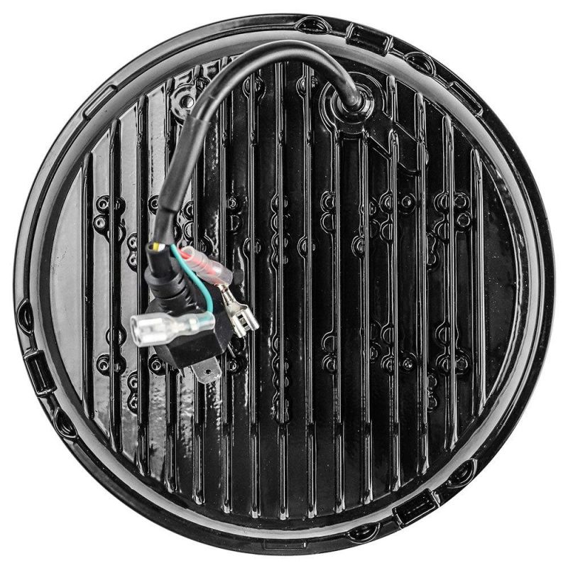 Dxz Angel Eye Daymaker Motorcycle Projector LED Headlamps RGB Round Jeep 7 Inch LED Headlight with Boss High+Low+DRL