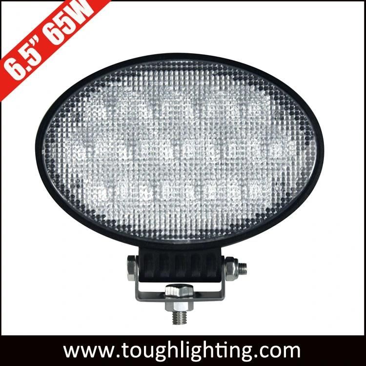 12V/24V E-MARK Approved 6.5 Inch Oval 65W Agriculture LED Tractor Work Lamp Lights