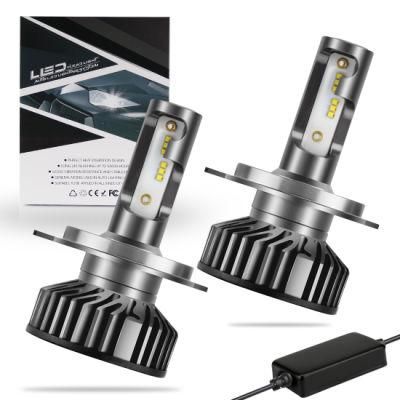 Super Bright 6500K Zes Chip 16000 Lumen Fan F2d 9005 Car LED Auto H4 LED Headlight Bulbs