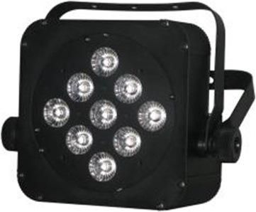 9*15W RGBWA 5in1 Multi-Color LED Plat PAR Light with Battery 5-6hours