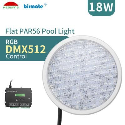 DMX512 Control Method PAR56 IP68 Structure Waterproof PAR56 LED Swimming Pool Light