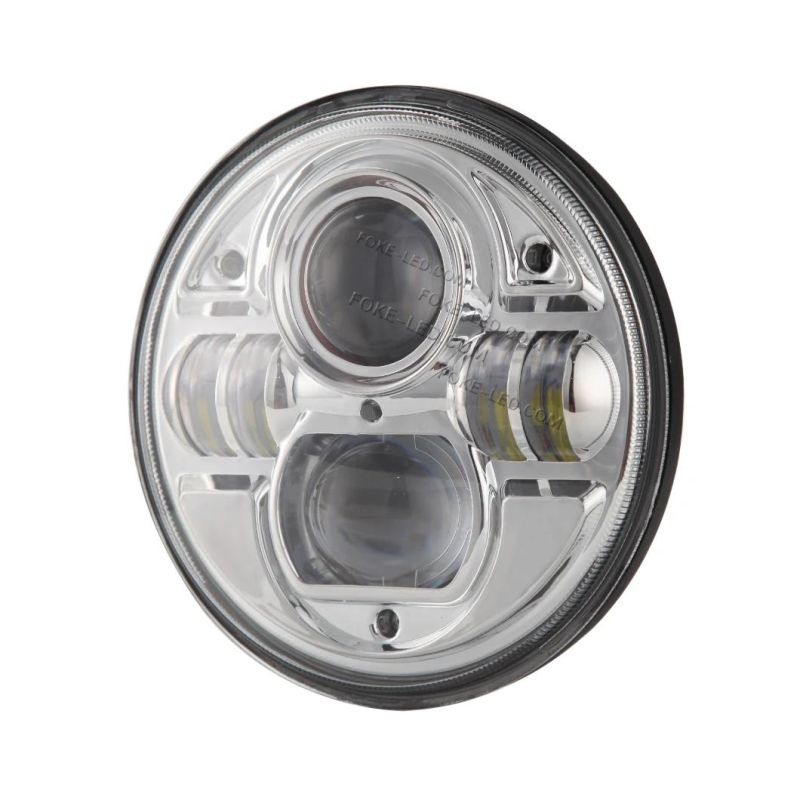 High Power 7 Inch Round 73W Black Silver Auto LED Fog Light for Jeep Harley