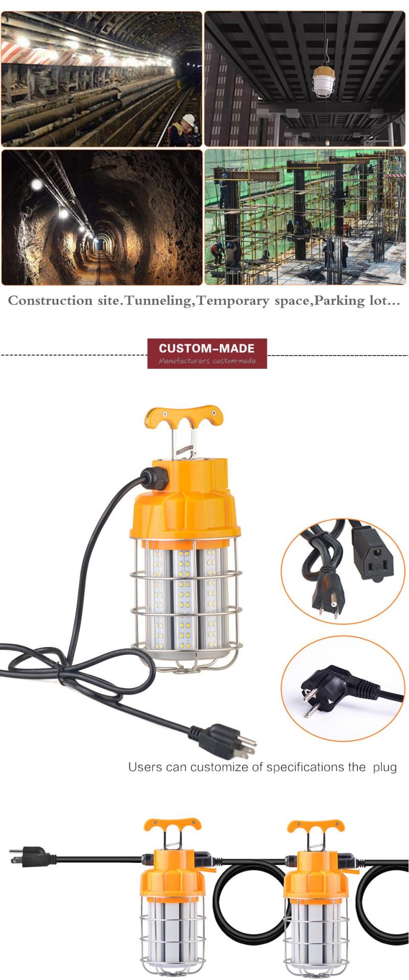 ETL CE Construction Site 360 Degree 96W 42W LED Work Light