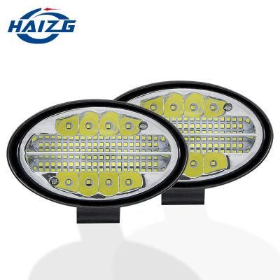 Haizg Waterproof 144W LED Work Light 3D Two-Color Flash Indicator Light for UTV ATV SUV