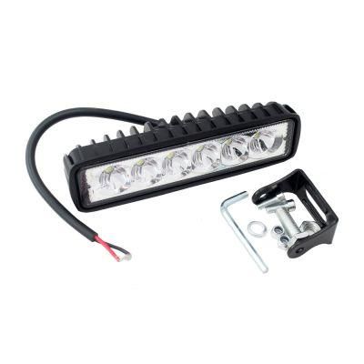 18W 6 Inch LED Auto Daylight Lamps Spotlight for Car ATV Vehicles 12V LED Work Light Bar