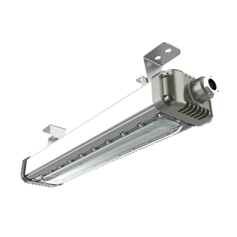 600mm 1200mm 20W~120W Explosion Proof LED Work Lights Linear Strip Lighting for Harsh Hazardous Class 1 Division 2 Zone1 Zone2 Atex Certificate
