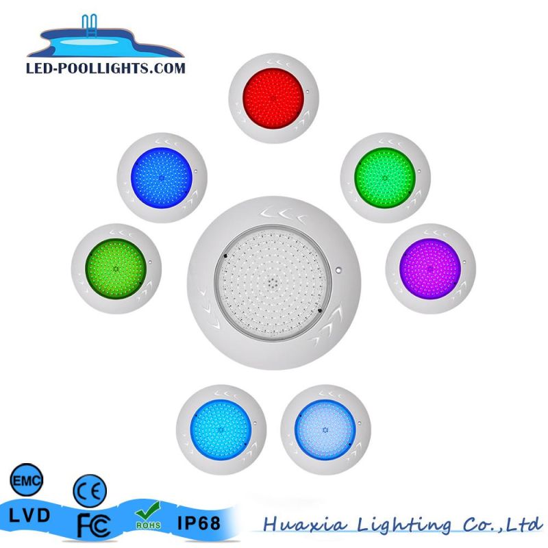 42W RGB Resin Filled LED Surface Mounted Underwater Pool Light