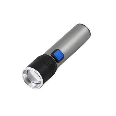 Goldmore10 Hot Sale Low-Power Portable Gray Aluminum Alloy Telescopic Super Bright Zoom Torch Tactical Flashlights