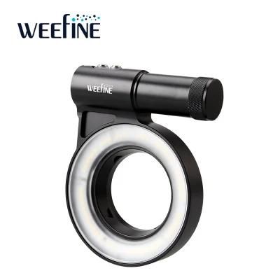 Weefine Patented Design 3000 Lumens Round Circle Ring Light for Underwater Super-Macro Photogrphy