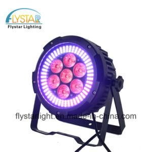 Indoor DMX RGBWA UV with 1 Lap 7PCS PAR Light