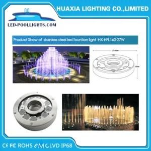 IP68 Waterproof 316 Stainless Steel 9W 27W 12V LED Underwater Fountain Light