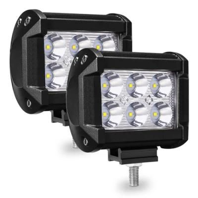 Wholesale 18W White LED off Road Work Light for 4WD SUV ATV Jeep Truck