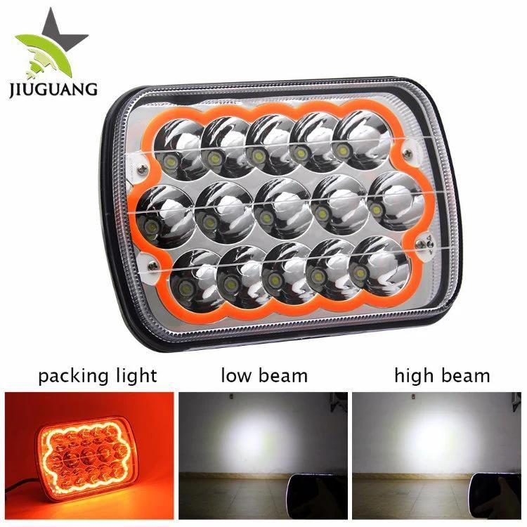 Car Accessories Waterproof 4X6 7inch 45W LED Headlight for 4X4 Truck