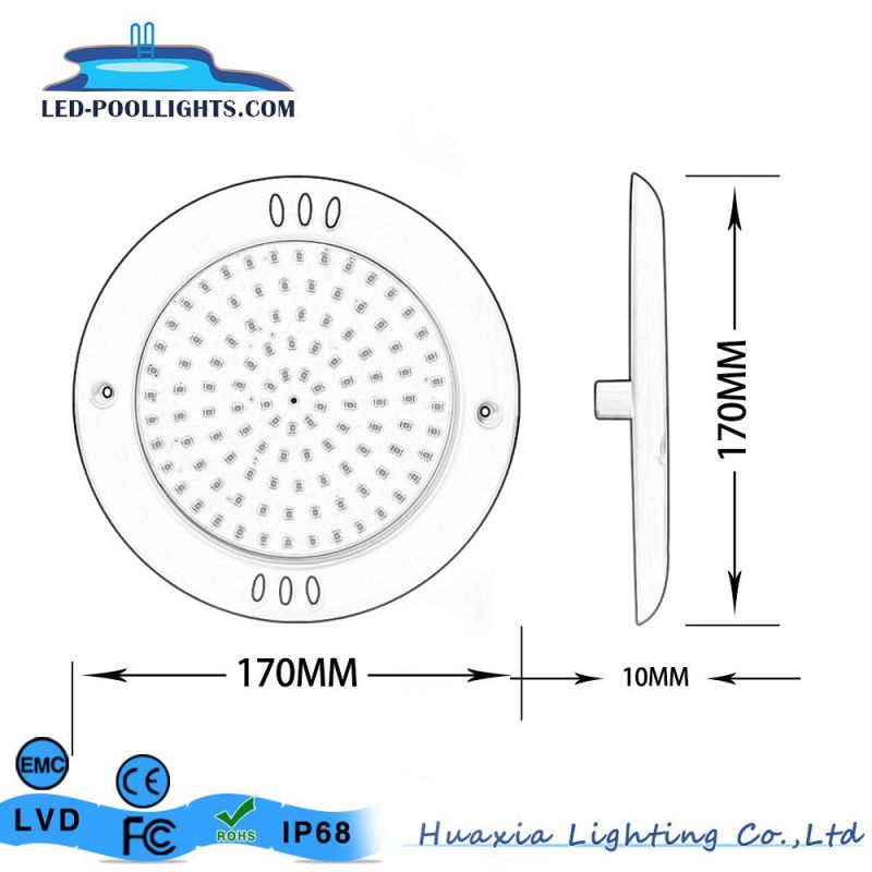 170mm Ultra Thin LED Resin Filled Underwater Swimming Pool Lights