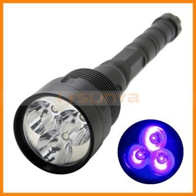 High Power 20 W Diving UV Flashlight Rechargeable 395 Nm UV Torch