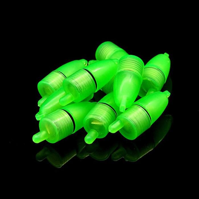 Mini Blue Green LED Night Underwater Fishing Hook Clip Float Bite Light
