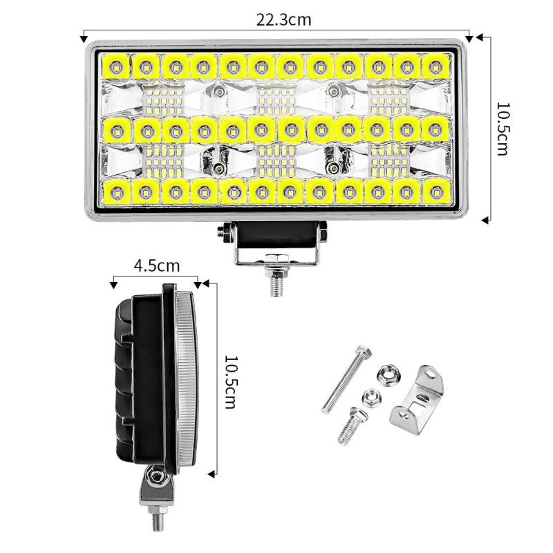 Dxz 9inch 66SMD Work Lamp High and Low Beam Light Auxiliary Headlamps Agricultural Vehicle ATV Boat
