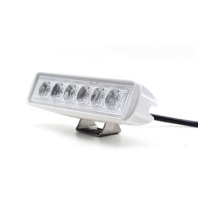 IP67 Waterproof 12V 18W Spreader Light Bar White Flood Beams Boat Work Dock Lights for Pontoon Boat Night Fishing