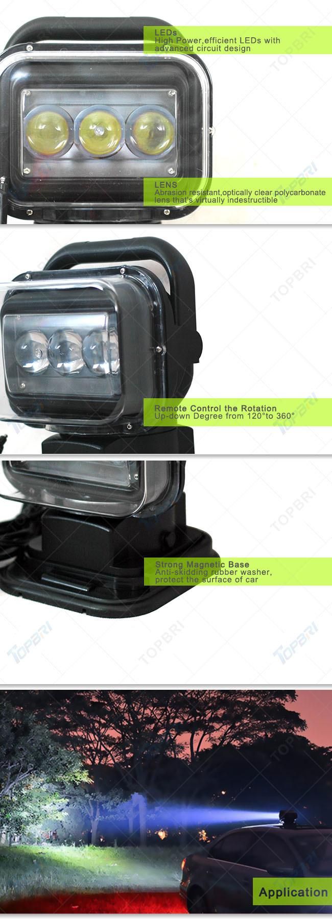 24V 60W Wireless Remote Control Portable LED Search Lights