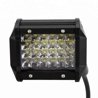 Spot Beam 72W 4inch 4X4 LED Work Light for Offroad Truck Jeep SUV Boat