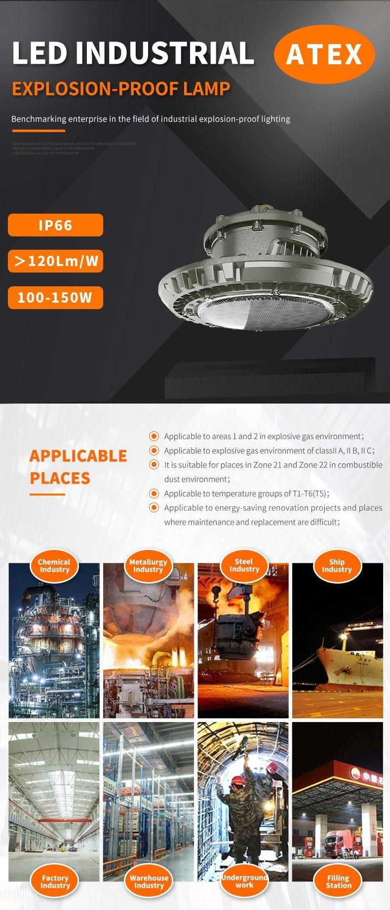 Lighting Fixture LED Explosion Proof 100W LED Explosion Proof Light for Class I Division 2 Hazardouse Locations