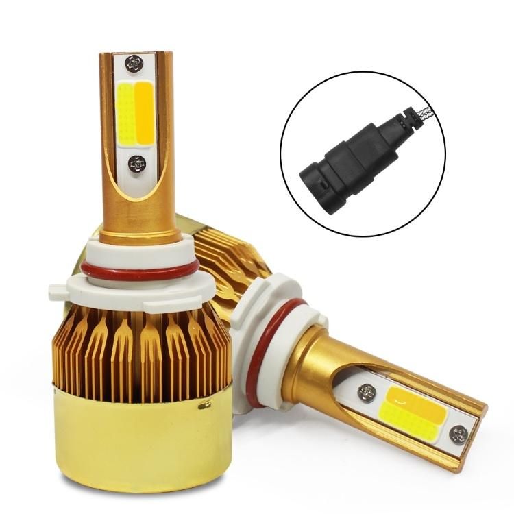 Focos LED H4 LED H7 LED Bulb 3000K 6000K Luz LED H1 H3 H11 Hb3 9006 Hb4 880 LED Dual Color Yellow White Headlight C6