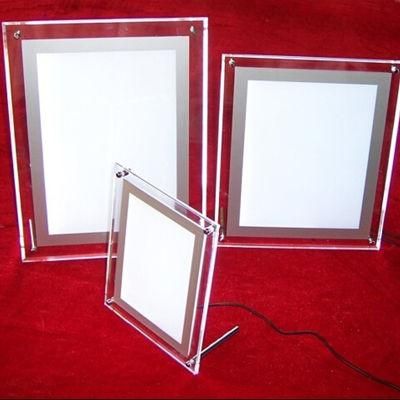 Simple Acrylic Panel Ads Light Box with LED Backlight