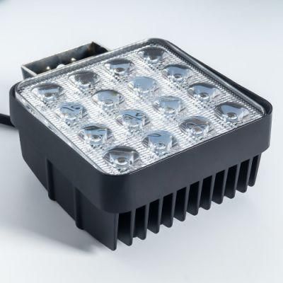 48W Square Flood DRL LED Light Bar Work Light for Jeeps off-Road Light