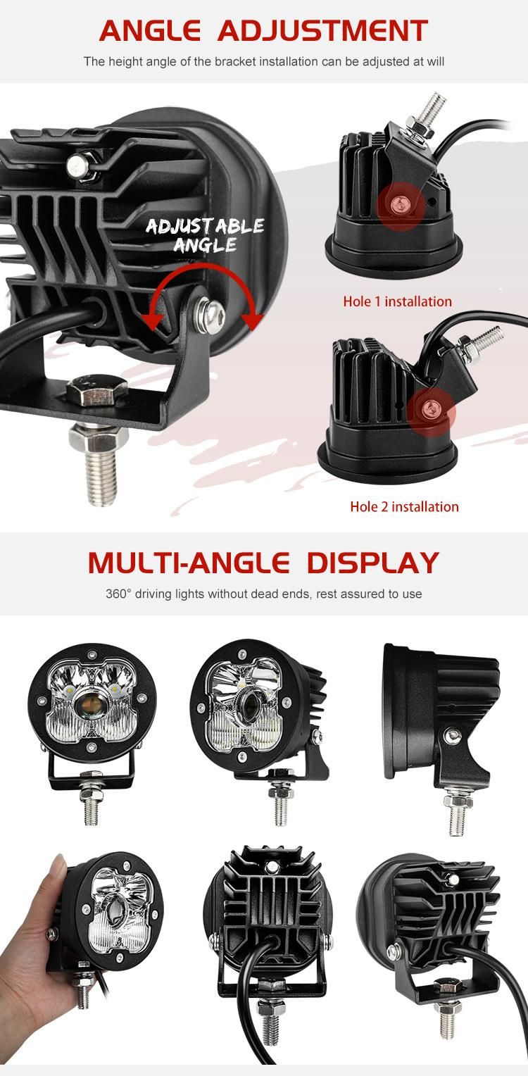 High Power 1400 Meter Beam Car LED Driving Lamp, 50W off Road Track 4X4 3′′ Inch Laser LED Work Light