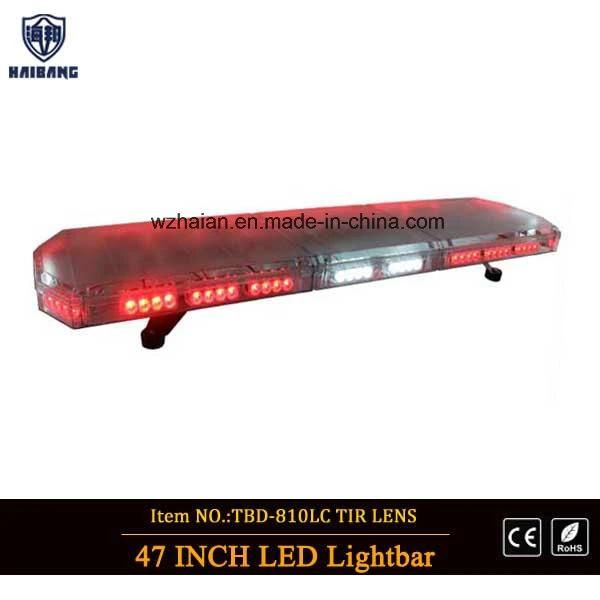 LED Warning Strobe Lightbar with White Takedowns and Alley Lights