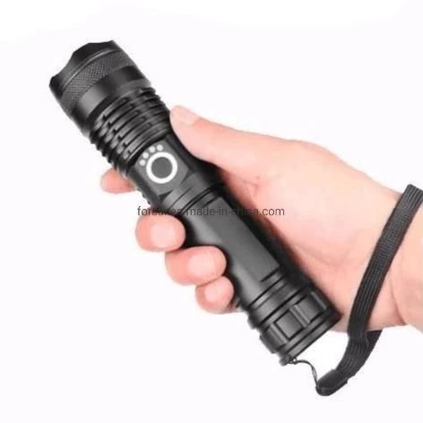 Wholesale High Lumen Portable LED Torch Light 5 Modes Zoomable Torch Lamp Water Resistant Handheld Flashlights for Camping Outdoor Aluminum Alloy LED Flashlight
