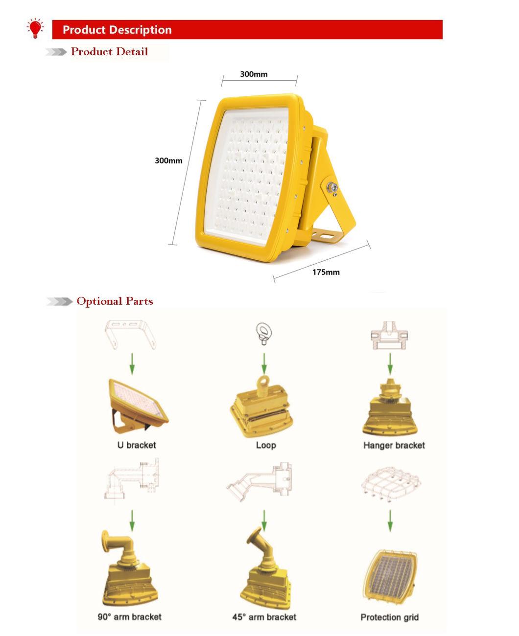 IP68 100W LED Explosion Proof Lighting Lumen 11500K