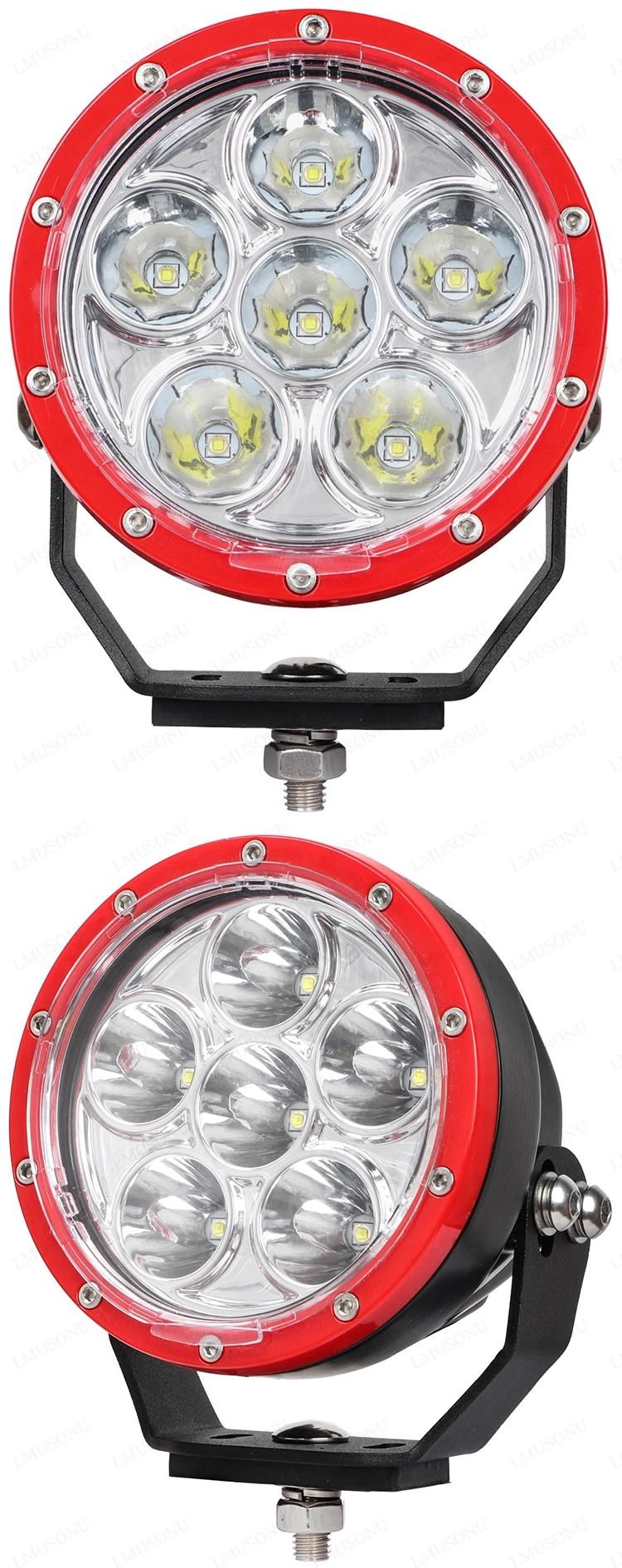 5.0 Inch 60W Round 4X4 LED Driving Light Lattice Power 4WD SUV ATV Offroad Lamp