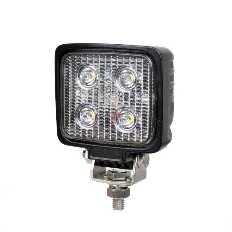 Emark Approved 12W Compact Mini Square LED Work Light for Truck Offroad Tractors Agriculture Machinery