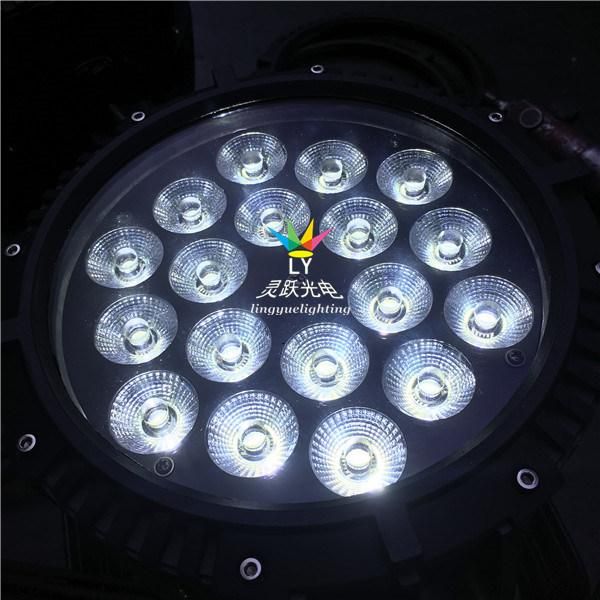 18X18W PAR 64 LED IP65 Rgbwauv Stage Lighting